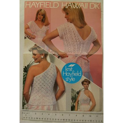 Vintage: Hayfield Design 27, slipover and top, Hawaii DK