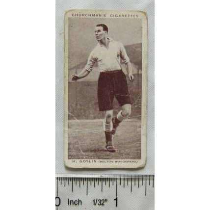 1938 Churchmans Association Footballers No. 15 H. Goslin, Bolton Wanderers