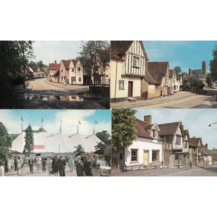 Protestant Convention Tent Keswick Lavenham Kersey 4x Suffolk Postcard s