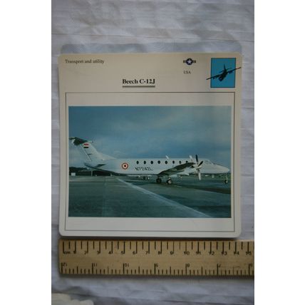 Beech C-12J - USA - Transport & Utility - Collectors Club Card