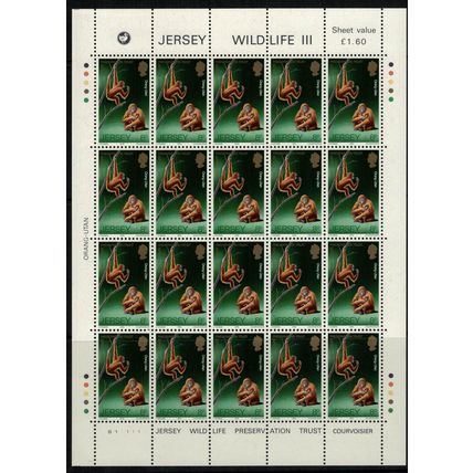 ZAYIX - Great Britain Jersey 217-221 MNH sheets Wildlife Preservation 072422SL10