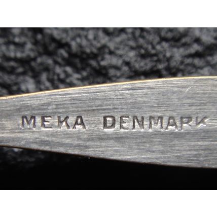 Meka Denmark 1950’s 60’s Enamelled Salt, Spoon & Vase