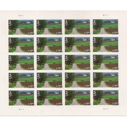 Lancaster County PA - Sheet of Twenty $1.05 Airmail Stamps Scott C150