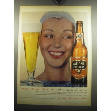 1957 National Bohemian Light Beer Advertisement