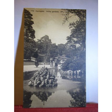 VALLEY GARDENS, HARROGATE, Yorkshire unused antique postcard Potochrom =