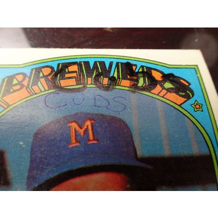 1972 Topps Card # 012 Jose Cardenal Poor (1) Milwaukee Brewers