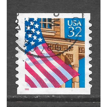 USA 1996 STARS AND STRIPES FLAG BUILDING USED CDS