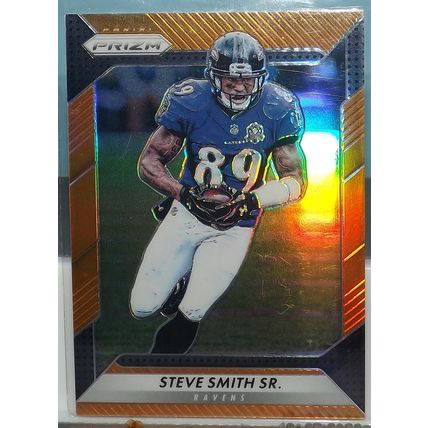 2016 Panini Prizm STEVE SMITH SR (Baltimore Ravens) Orange Prizm #38 277/299