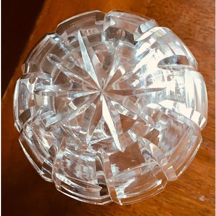 WATERFORD Crystal Cut Glass TRALEE, LADDER TEARDROP 7" Vase - Vintage