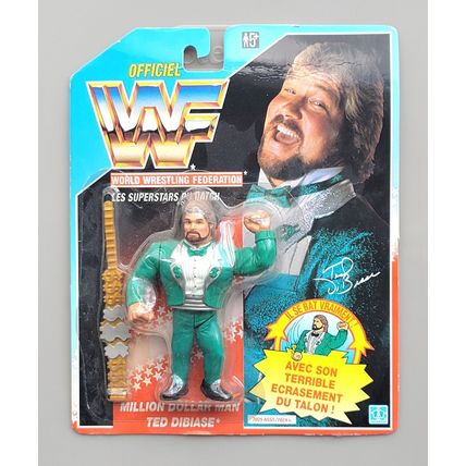 wwf ljn hasbro wrestling superstars series 2 green ted dibiase wrestling figure