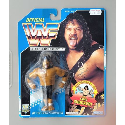 wwf ljn hasbro wrestling superstars series 10 headshrinker samu wrestling figure
