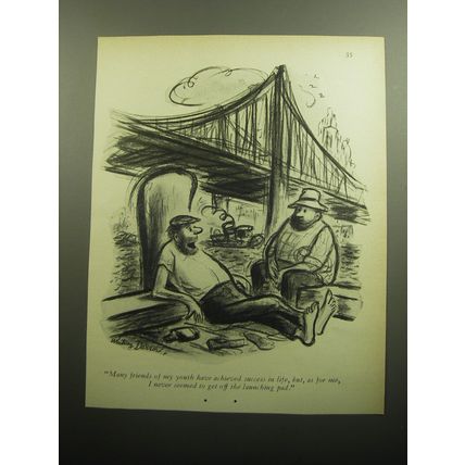 1958 Cartoon by Whitney Darrow Jr. - Many friends of my youth have achieved