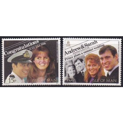 Isle of Man 1986 SG 326-7 UMM - Royalty (E-645 (1))