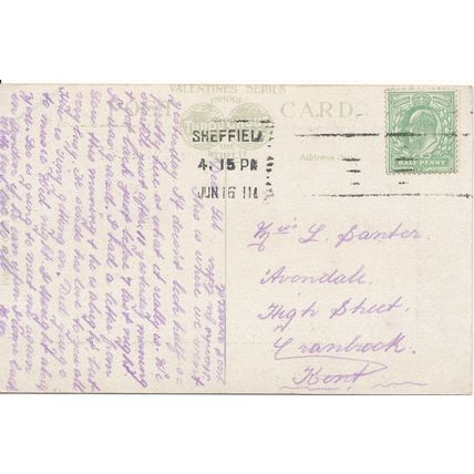 PC17018 Wyming Brook. Sheffield. Valentine. 1911
