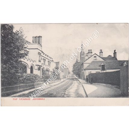 PPC The Vicarage Hamlet Road Haverhill Suffolk 1904