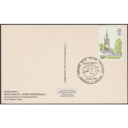 Gouthwaite, Upper Nidderdale, Yorkshire, 1980 - Post Office Postcard
