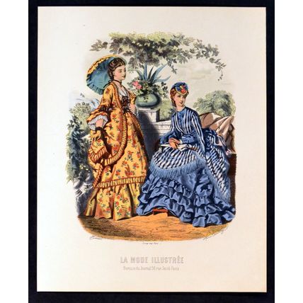 LA MODE ILLUSTREE FASHION PLATE 1940s Sidney Z. Lucas Anaïs Toudouze ETCHING #14