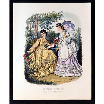 LA MODE ILLUSTREE - FASHION PLATE 1940s Sidney Z. Lucas ETCHING #15