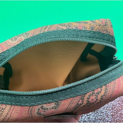 A HTF Rare ETRO Profumi small Makeup Canvas/leather Makeup Zip Coin Purse Bag
