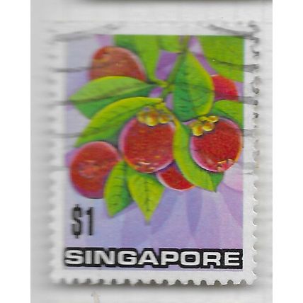 SINGAPORE 1973 FLOWERS AND FRUITS $1 CDS
