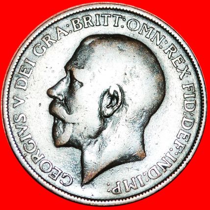 Ⰶ MISTRESS OF SEAS:GREAT BRITAIN★PENNY 1912H GEORGE V 1911-★LOW START★NO RESERVE