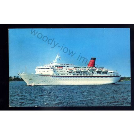 LS2594 - Cunard Liner - Cunard Princess - built 1977 - postcard