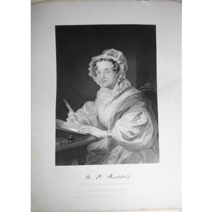 Mary Russell Mitford - steel engraving - 1876 -Duyckinck Internationale Gallerie