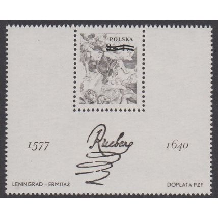 Poland Rubens MS Blackprint RARE 1977 MNH SG#MS2488 Sc#B134