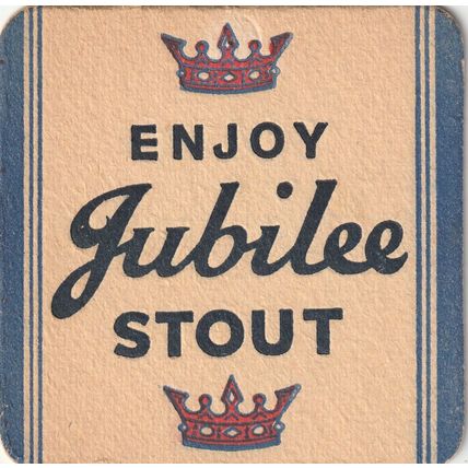 BEER MAT - HOPE & ANCHOR BREWERY - JUBILEE STOUT - (Cat No 109) - (1963)