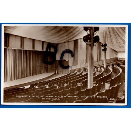 Rp Postcard Interior View Of Festival Theatre Pitlochry Perthshire