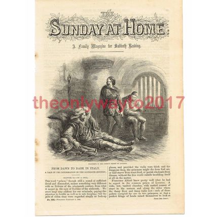 Common Prison of Locarnoi, Italy, Victorian Art, Book Illustration, 1862