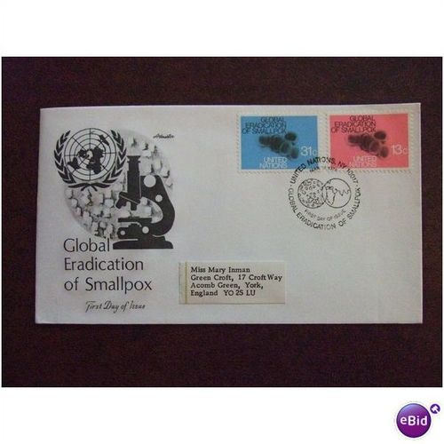 United Nations 1978 Eradication of Smallpox FDC SHS