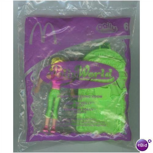 2006 McDonalds Polly World #6 Polly Dressing Room Mint in Package