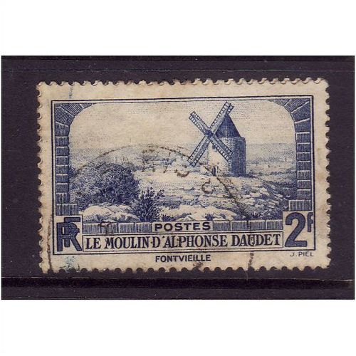 FRANCE 1936 2F BLUE DAUDETS MILL SG 544 FINE USED