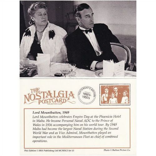 Postcard Lord Mountbatten 1949 Phoenicia Hotel Malta Empire Day - Nostalgia