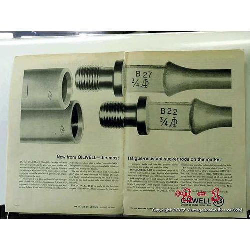 united states steel 1965 most fatigue resistant sucker rods vintage ad