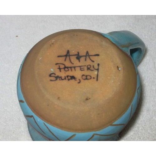 A & A Pottery Salida Colorado Stoneware Coffee Mug