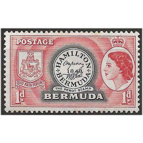 Bermuda 1953 SG136 1d Black & Red Mounted Mint . ..