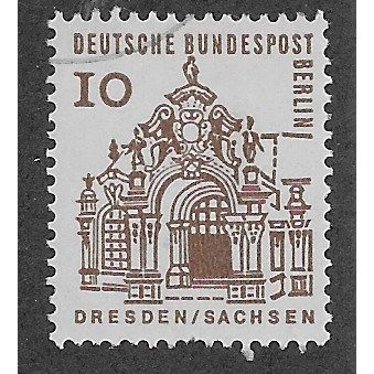 BERLIN -1964 10pf 'GERMAN ARCHITECTURE' FINE USED (EBID63-193)