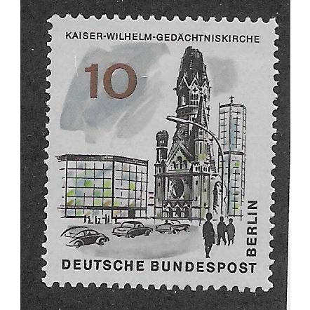 BERLIN - 1965 U/M 10pf 'NEW BERLIN -KAISER WILHELM CHURCH' (EBID63-255)