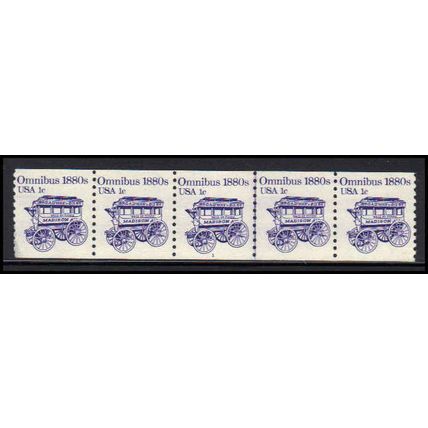 1897 1c Omnibus Very Fine MNH Dry Gum PNC 1/5 QA0405
