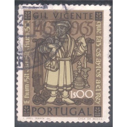 Portugal 1965 - $1 multi - The 500th Anniversary of Gil Vicente - used
