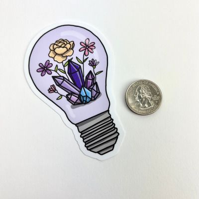 Crystal Light Bulb | Vinyl Stickers[ ]