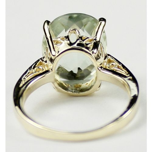 Green Amethyst (Prasiolite), 10KY Gold Ring, R055