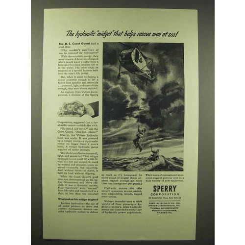 1945 Sperry Corporation Ad - Hydraulic Midget