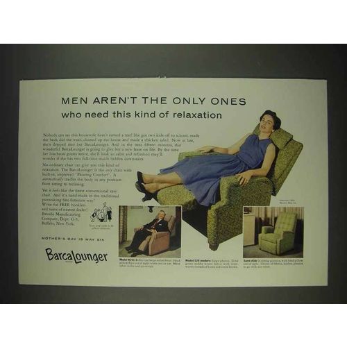 1955 BarcaLounger Model 520 Modern Chair Ad