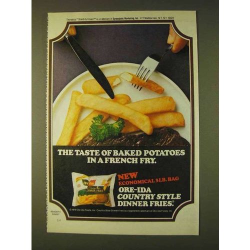 1979 Ore-Ida Country Style Dinner Fries Ad