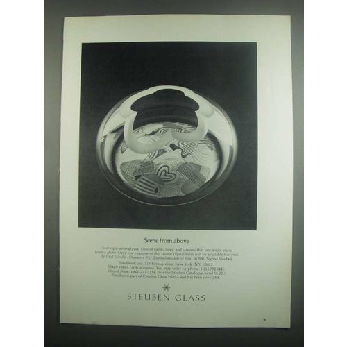 1984 Steuben Glass Ad - Soaring by Paul Schulze