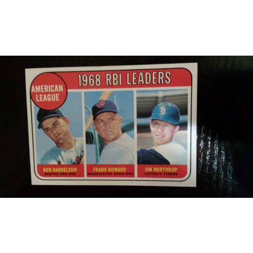 1969 Topps Card # 003 American League 1968 RBI Leaders Excellent (5)