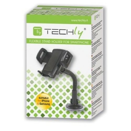 Techly Adjustable Car Mount with Suction Cup